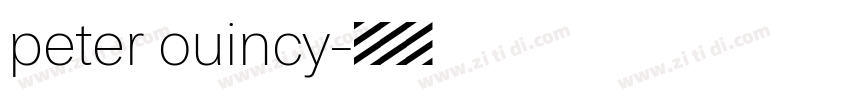 peter ouincy字体转换